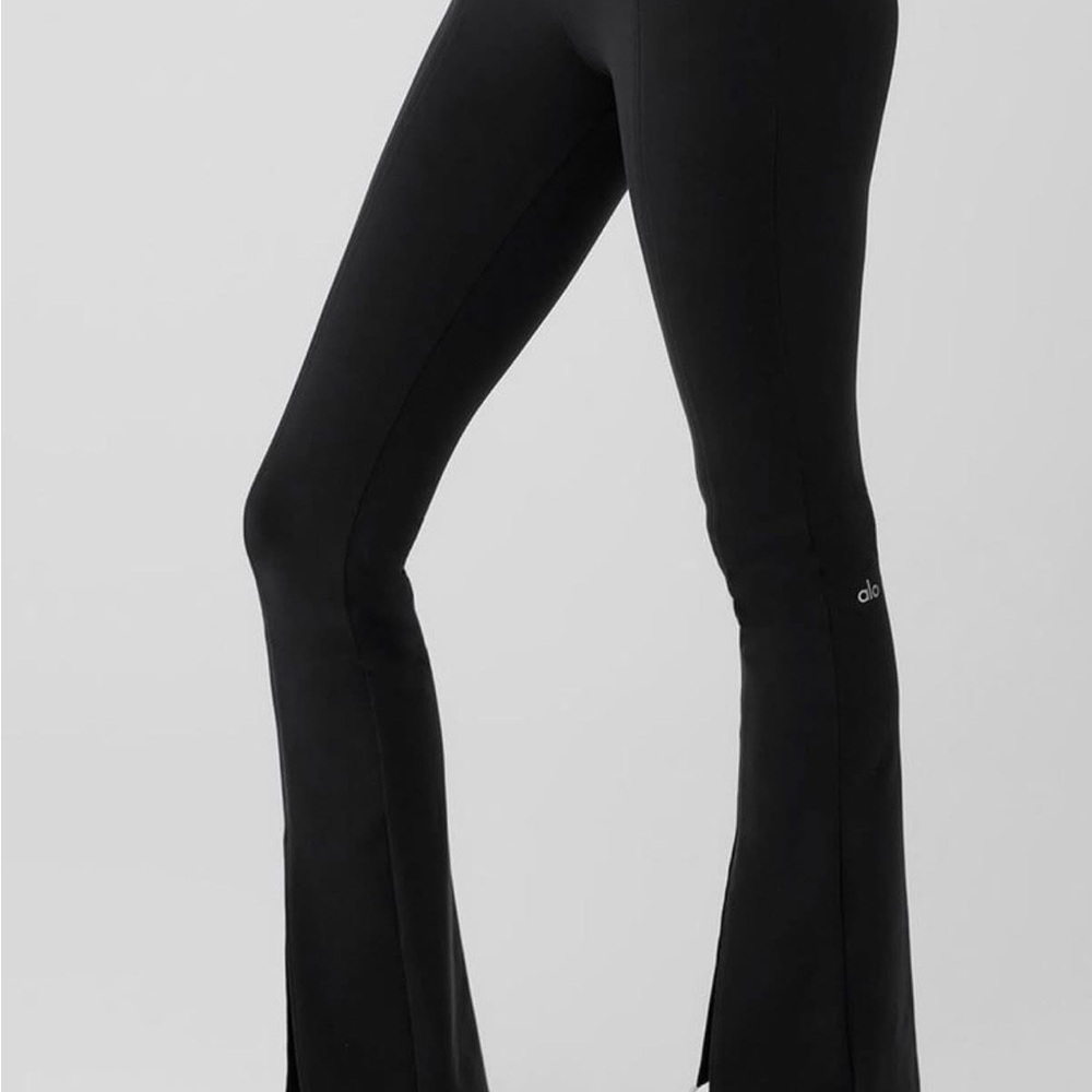 ALO Yoga Black Boot-Cut Flare Leggings
